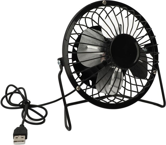Solarpanel-betriebener Ventilator mit USB-Anschluss, 5 W, 360 Grad verstellbar, ideal für Gewächshaus, Hühnerstall und Hundehütte im Freien von mfySpace - Bild 1