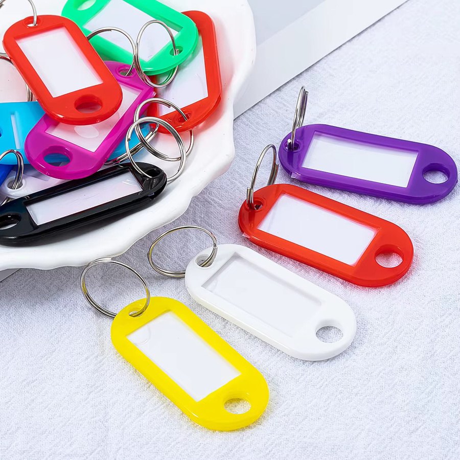 Schlüsselanhänger Kunststoff, multicolor, 50 Stück, Unisex - Bild 3
