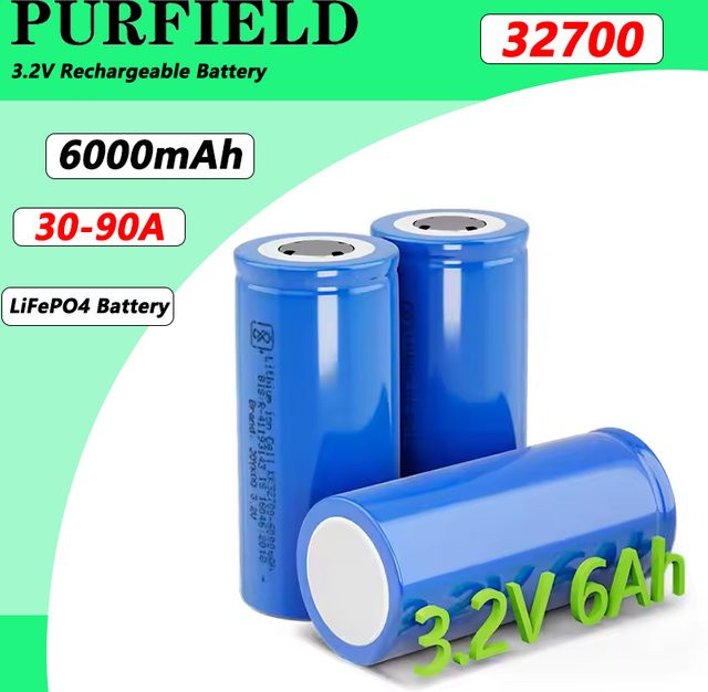 PURFIELD LiFePO4 Akku 32700 6000 mAh 3,2 V Blau - Bild 1