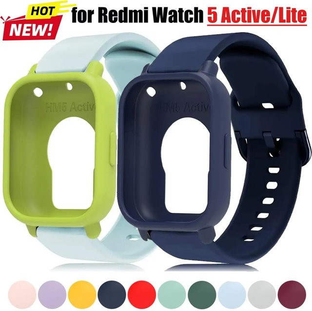 FancyWrist Uhrenarmband und Schutzhülle, Silikon, orange, Unisex - Bild 1