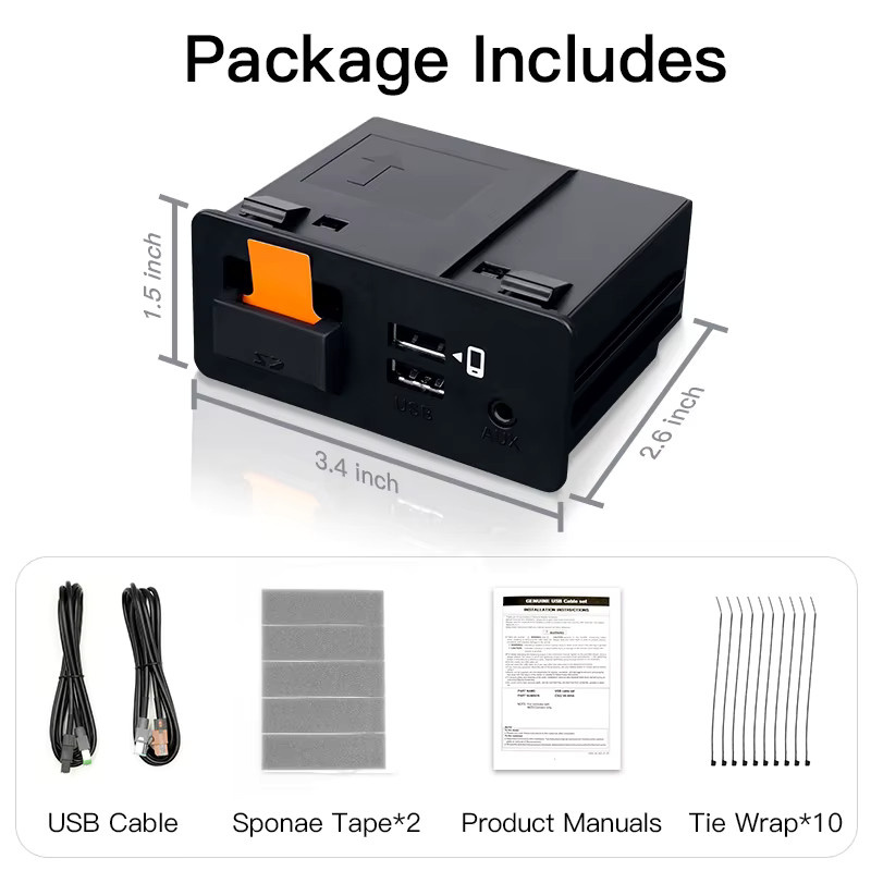 CARABC Apple CarPlay und Android Auto Adapter für Mazda 2 3 6 CX3 CX5 CX9 MX5 und Toyota, OEM-Nachrüstung, Schwarz - Bild 5