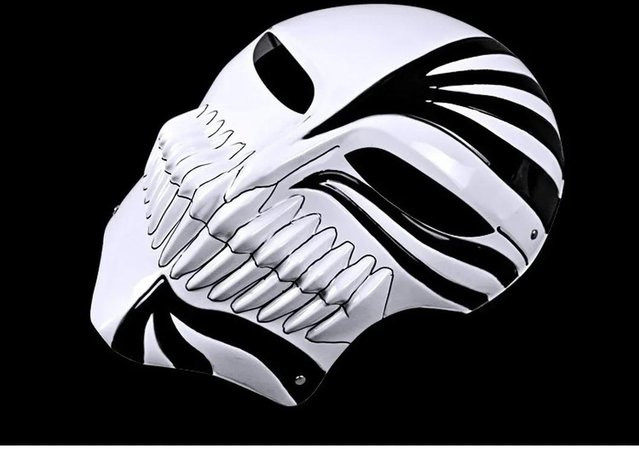 Bleach Ichigo Kurosaki Maske, Schwarz, Kunststoff - Bild 1