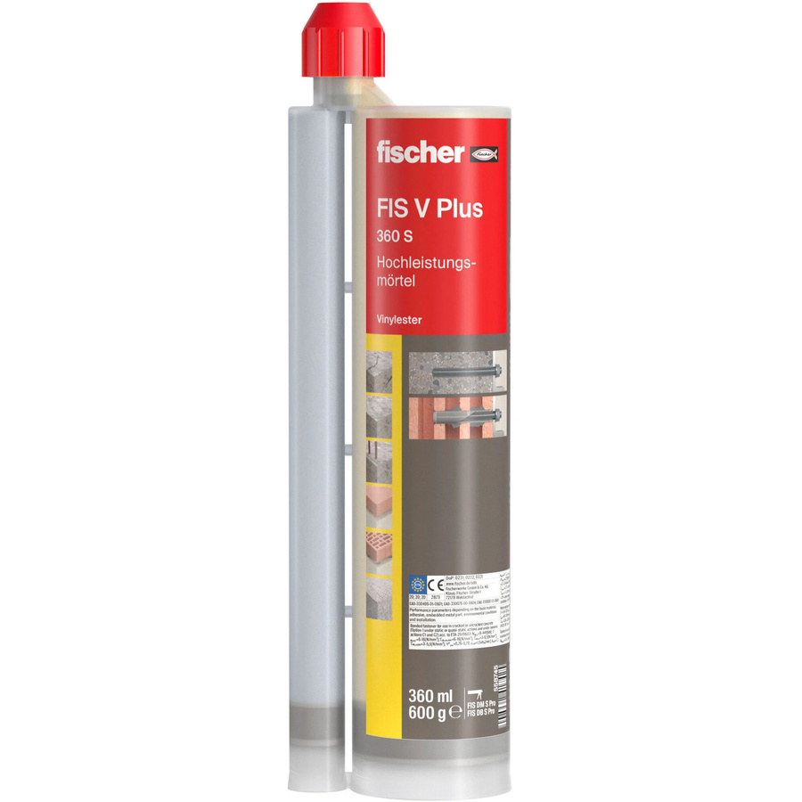 Fischer FIS V Plus 360 S UMK Promo Mörtel in Grau und Rot - Bild 1