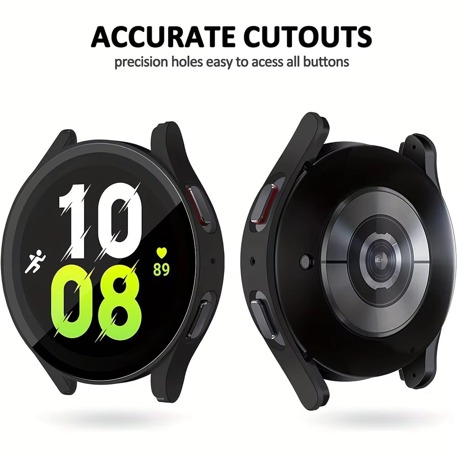 samusak Uhrengehäuse + Glas für Samsung Galaxy Watch Serie 4 5 6 7, 40/44 mm - Bild 2