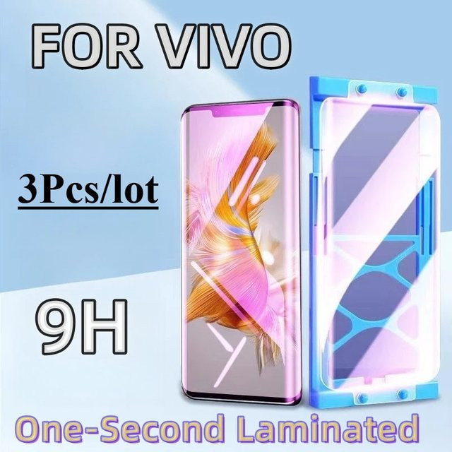 3er-Set transparente Displayschutzfolien für VIVO X200 Pro, X100 Ultra, X90, X80, X70, X60 und X50 Glas Schutzfolien Zubehör - Bild 1