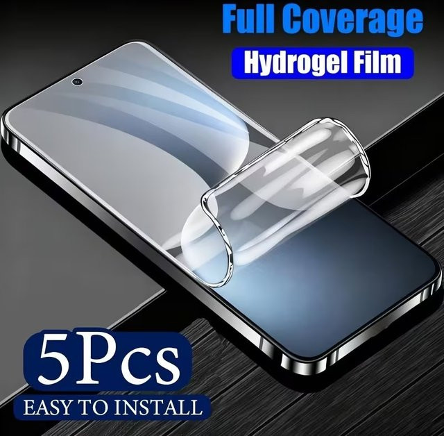 5er Pack Hydrogel Display Schutzfolien für Realme GT2 Pro, GT Global, Neo, Flash GT2 und Explorer Master Edition in Transparent - Bild 1
