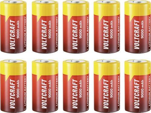 VOLTCRAFT Spezial-Batterie Baby C Button-top Li-SoCl2 3.6V 9000 mAh, 10 Stück - Bild 1