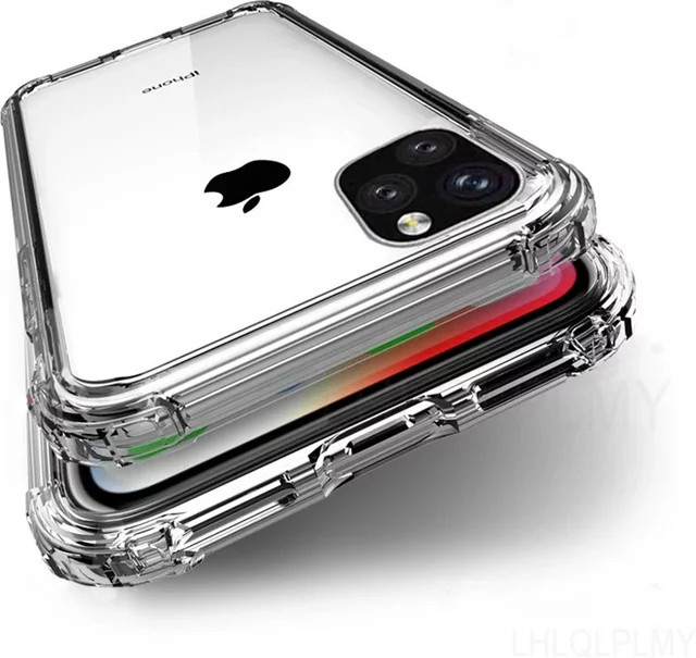 Stoßfeste Silikon-Handyhülle für Apple iPhone 17 Pro Max, 16, 15, 14, 13, 12 Mini, 11 und weitere Modelle, transparent - Bild 1