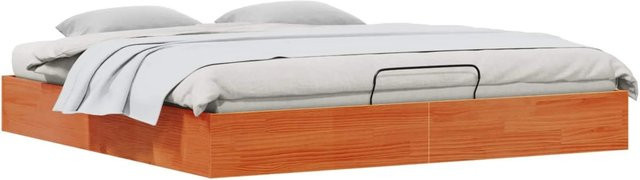 vidaXL Ottoman Bettgestell aus Kiefernholz mit Stauraum in Wachsbraun B/T/H: 180 x 200 x 181 cm - Bild 1