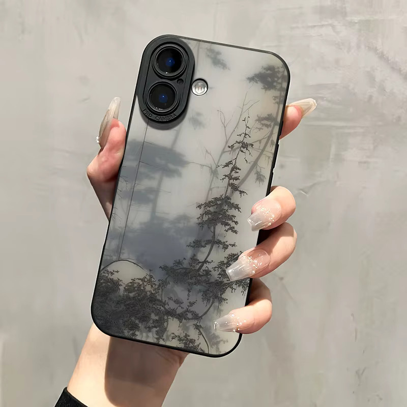 Handyhülle mit Bergmuster-Design für iPhone 11 bis iPhone 17 Pro Max Plus, sturzsicher und stoßfest, Rückseiten-Abdeckung - Bild 2