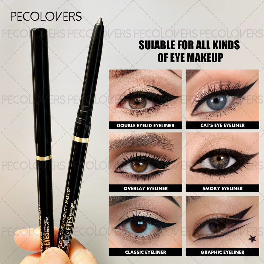 Eyeliner-Stift, Gel, Schwarz, Matt, Wasserfest - Bild 6