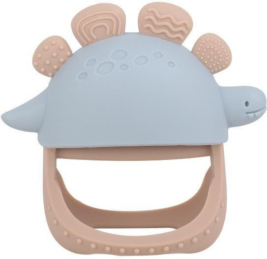 Xixig Silikon Dinosaurier Beißring Handschuh für Babys, BPA-frei, Mehrfarbig - Bild 1