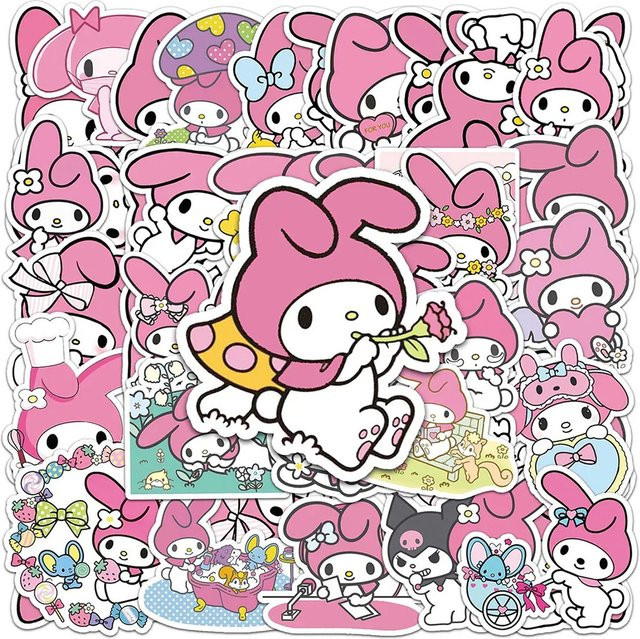 Sanrio My Melody Aufkleber, Rosa, 10-teiliges Set - Bild 1