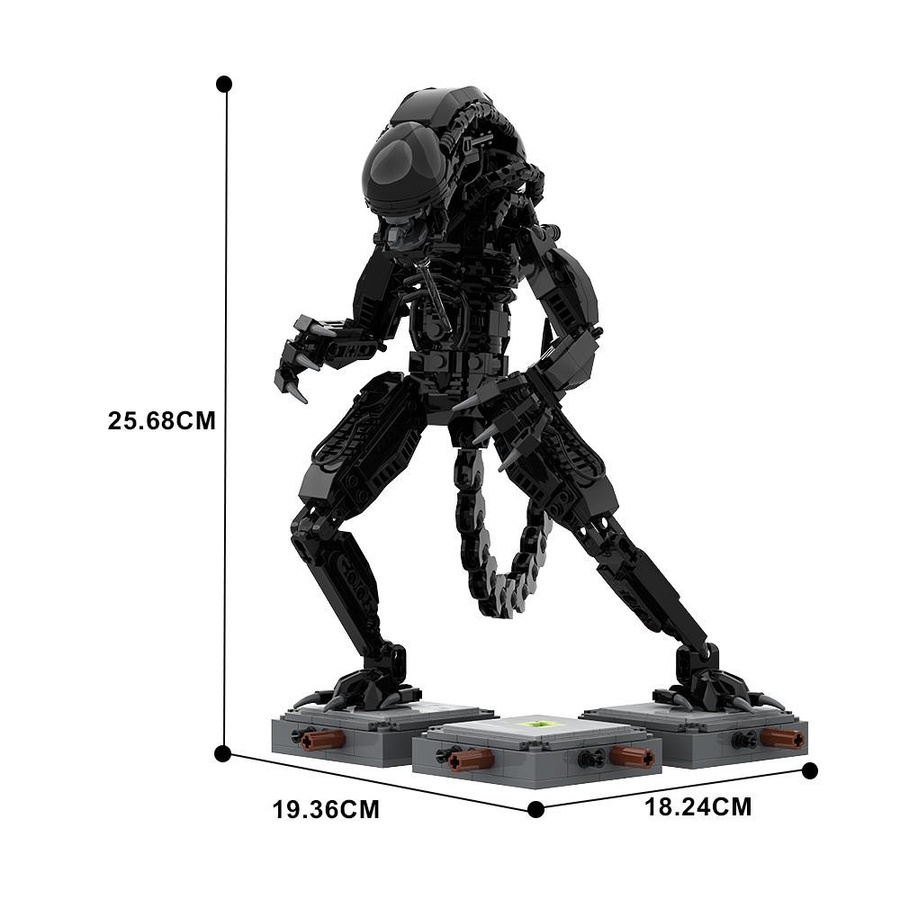 Yiran toy Alien Xenomorph Monster Roboter Zusammenbau 603-teiliges Set - Bild 3