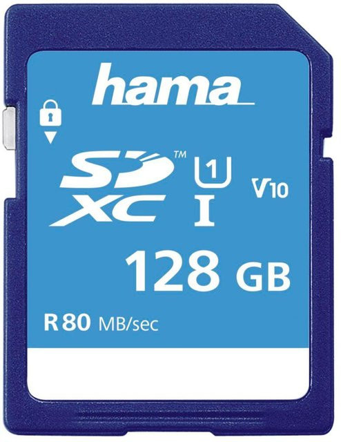 Hama SDXC Speicherkarte 128GB Class 10 UHS-I 90MB/s in Blau - Bild 1