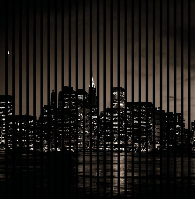 FN Acustico Akustikplatte New York 2 Bunt aus PET und MDF mit Klebefolie B/H/T: 113,3 x 19 x 119,5 cm - Bild 1