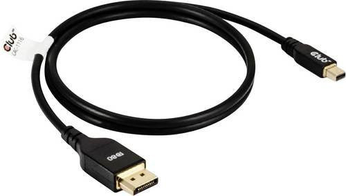 Club3D DisplayPort-Kabel Mini DisplayPort auf DisplayPort, Schwarz, Länge: 1 m, CAC-1116 - Bild 1