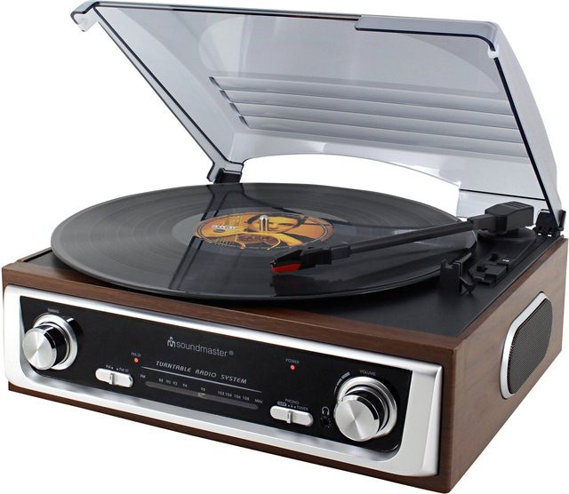 Soundmaster Plattenspieler Nostalgie in Schwarz oder Braun - Bild 1