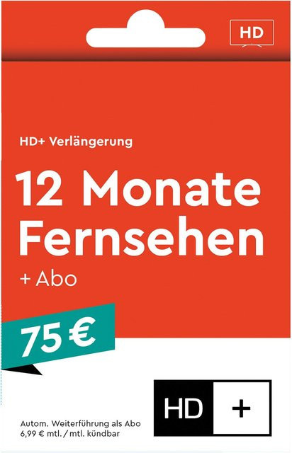 HD+ Abo Verlängerung für 12 Monate in Rot - Bild 1