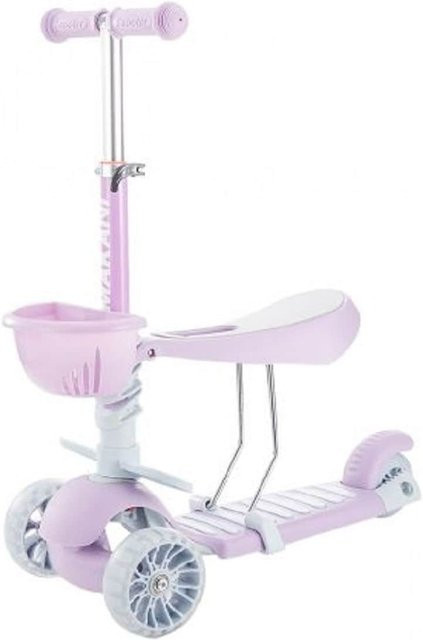Makani BonBon 3 in 1 Kinderroller Dreirad mit LED-Vorderrädern lila - Bild 1
