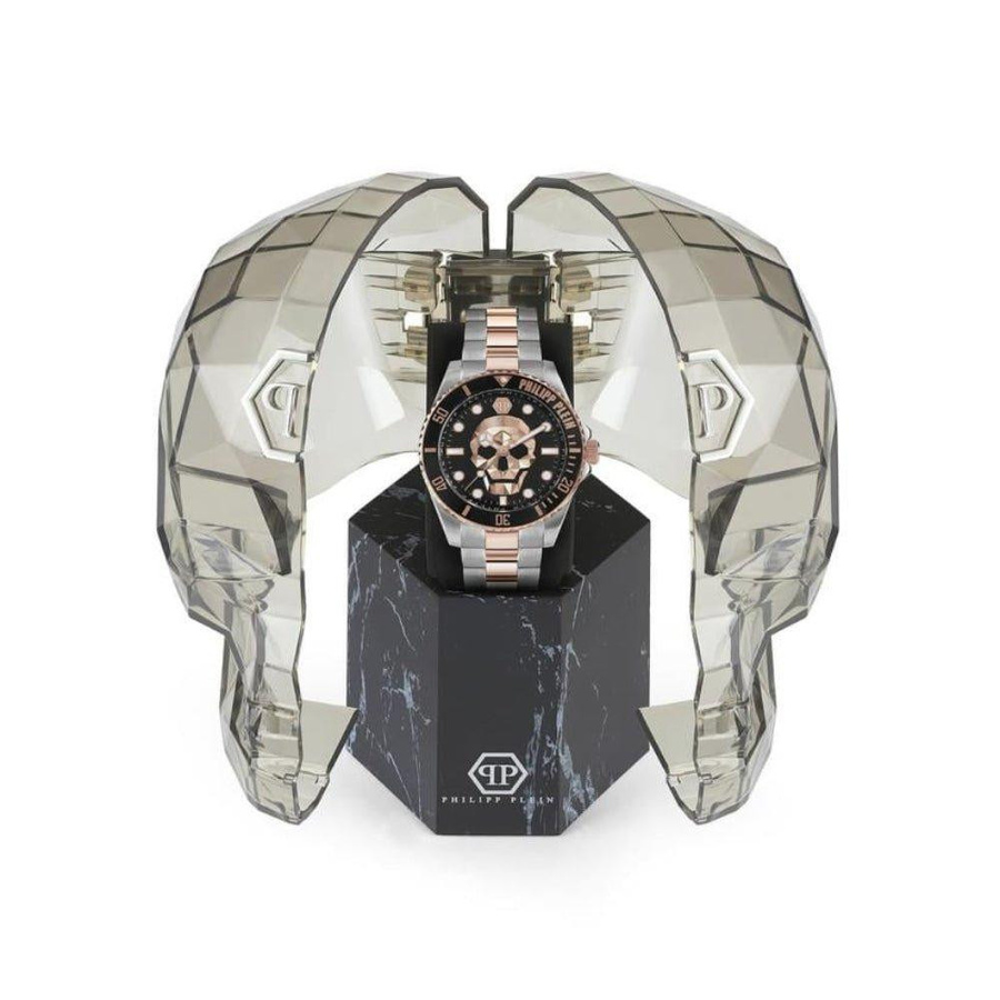 Philipp Plein Herrenuhr, Chronograph, Quarz, Edelstahl, 44 mm, 10 ATM - Bild 2