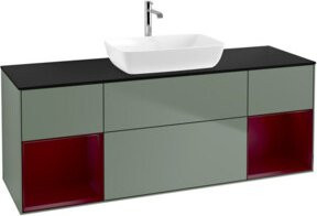 V&B Waschtischunterschrank Finion mit Wandbeleuchtung, Breite: 160 cm, Tiefe: 50,1 cm, Höhe: 50,1 cm, lackiert - Bild 1