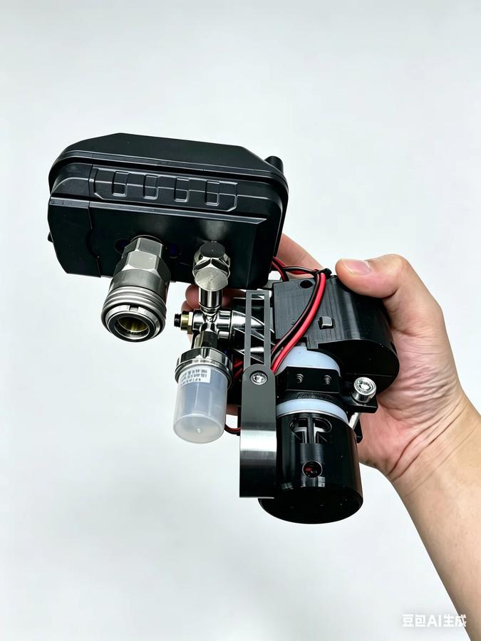 Professioneller Lithium-Elektro-Luftkompressor als Mini-Pumpe für Holzbearbeitung und industrielle Anwendungen in Schwarz (nur Werkzeug ohne Akku) - Bild 5