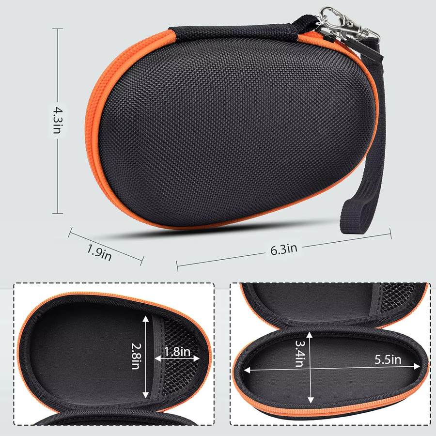 Schützendes Reiseetui für JBL Clip 5 und Clip 4 Bluetooth-Lautsprecher, tragbare Aufbewahrungstasche, Schwarz - Bild 5