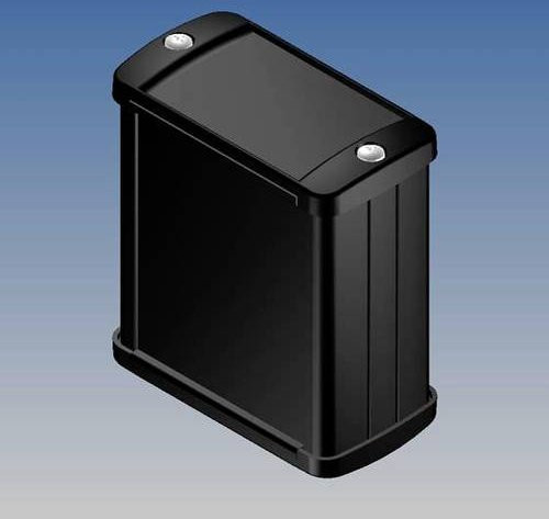 TEKO TEKAM 11.9 Universal-Gehäuse aus Aluminium und Zink in Schwarz, B/T/H: 70 x 59,9 x 30,9 cm - Bild 1
