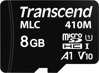 Transcend microSD Industrial Speicherkarte 8GB UHS-I U1 A1 MLC Schwarz - Bild 1