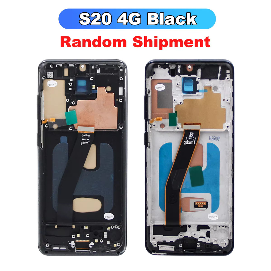 Samsung S20 TFT LCD Display mit Rahmen und Digitizer Touch Screen in Schwarz für Handy Reparaturen (G980, G980F, G981, 4G/5G) - Bild 4
