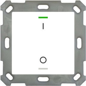 MDT technologies Taster Light 55 1-fach RGBW LED Taster Schalter in Weiß/Glas - Bild 1