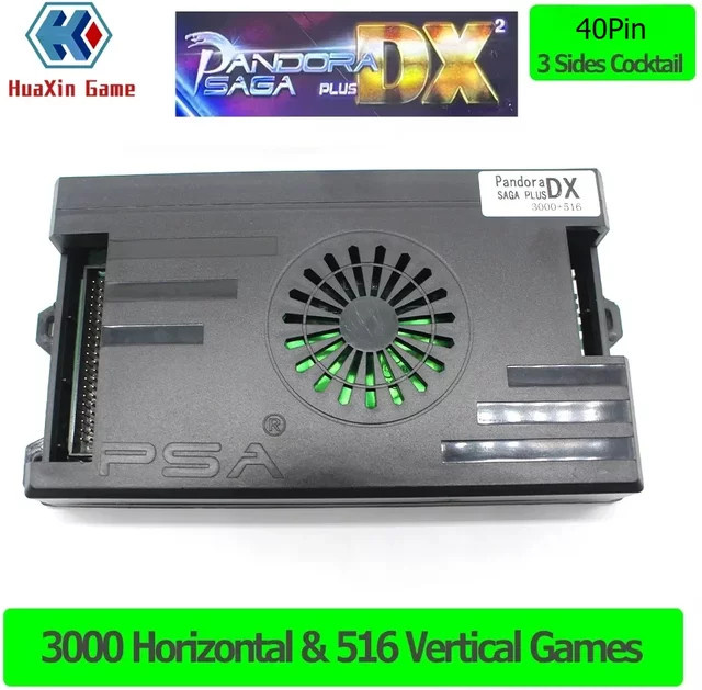 Pandora Saga DX Plus 3000 Arcade-Automaten im Cocktail-Design mit 816 Spielen, 3-seitiges Gehäuse, Arcade-PCB, Jamma Pandora Box und USB-Trackball mit CRT-Monitor - Bild 1