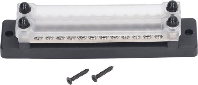 TOMTOP Klemmenblock Sammelschiene Stromverteilerblock 150A für Autos, LKWs und Wohnmobile, Weiß - Bild 1