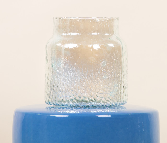 BLUME2000 Lieblingsvase M Rainbow-Edition aus recyceltem Glas in Multicolour und Transparent - Bild 1