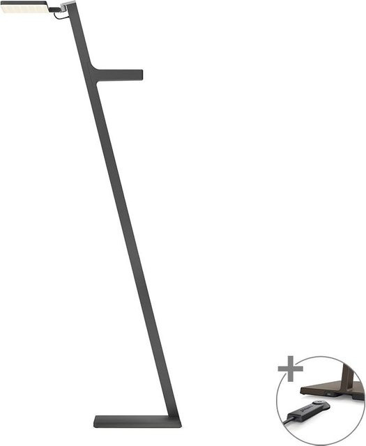 Nimbus Roxxane Leggera 101 CL LED-Leseleuchte Set mit Magnetic Dock, Basaltgrau matt, dimmbar und mit warmweißem Licht (2700K) - Bild 1