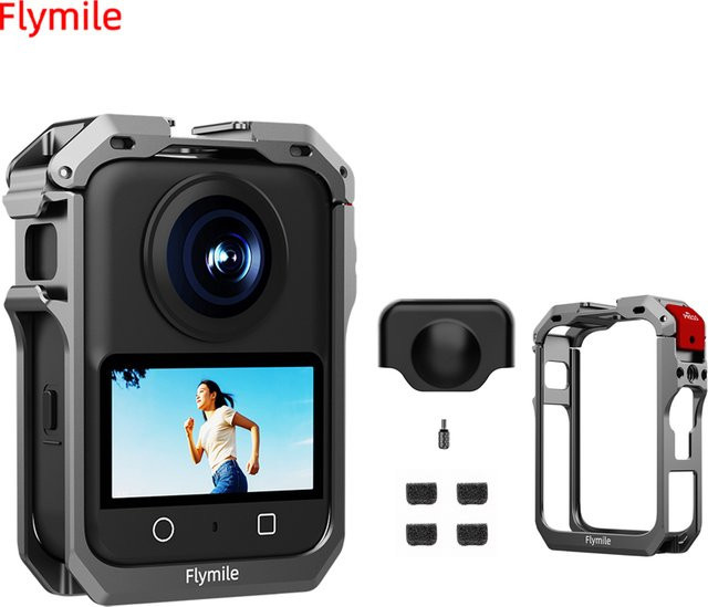 Flymile Metallkäfig aus Aluminiumlegierung als Schutzgehäuse und Erweiterungsadapter für deine DJI Osmo 360 Panoramakamera - Bild 1