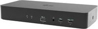 i-tec Universal Intelligent Dual Display Docking Station mit 4K UHD, USB-C, Thunderbolt, Ethernet/LAN und 3,5 mm Klinke in Schwarz und Grau - Bild 1