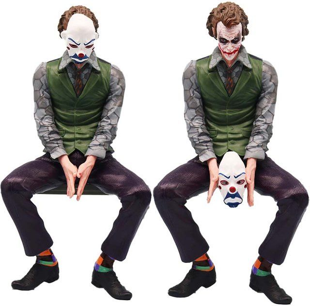 Bandai Joker Heath Ledger Action Figure in Grün mit Maske, Höhe: 24 cm - Bild 1