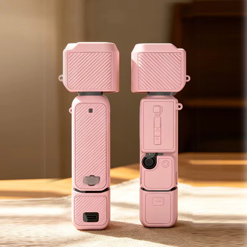 DIXSG Silikon-Ganzkörper-Schutzhülle-Set für DJI Osmo Pocket 4 in Bunt mit Objektivkappe - Bild 3