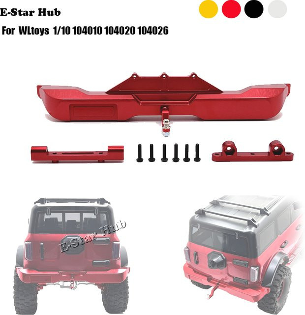 WLtoys Metall-Upgrade-Teile, Kollisionsvermeidung hintere Stoßstange, Zubehör - Bild 1