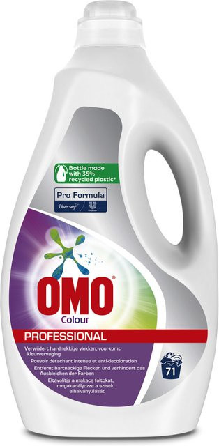 Omo Professional Colour Flüssigwaschmittel für Buntwäsche, Blau, 2 x 5 l - Bild 1