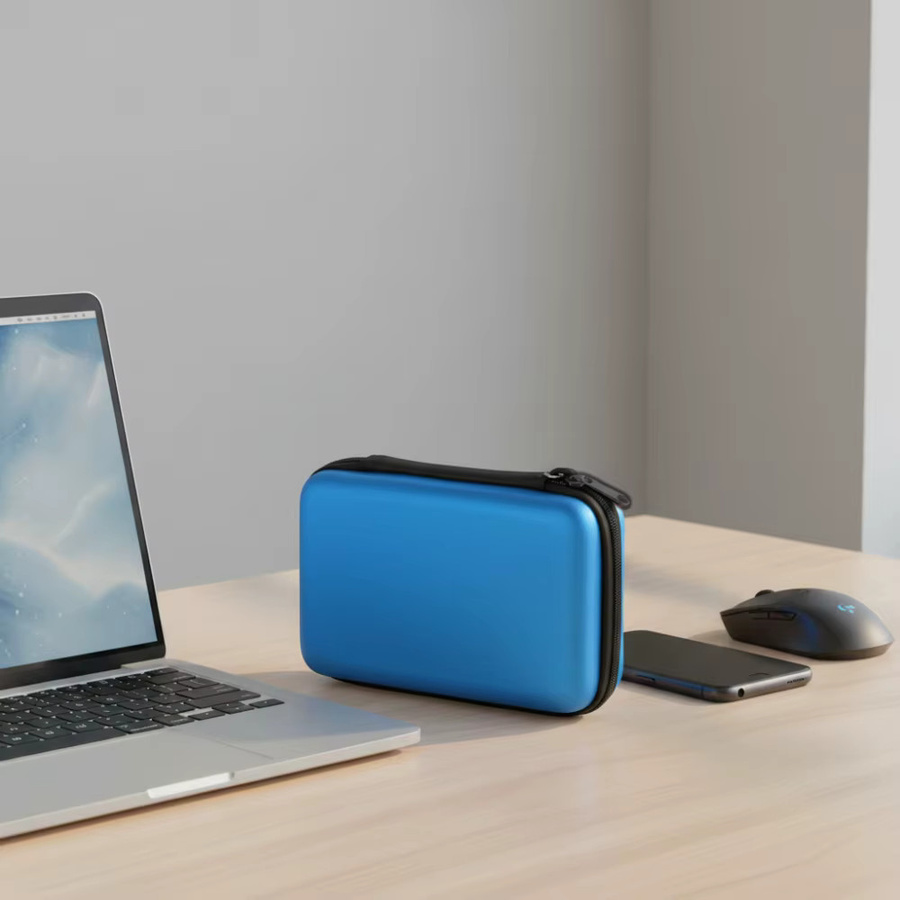 Tragbare Schutzhülle für NEW 3DS XL und New 3DS LL mit Handschlaufe und Kartenfach in Schwarz oder Blau - Bild 5