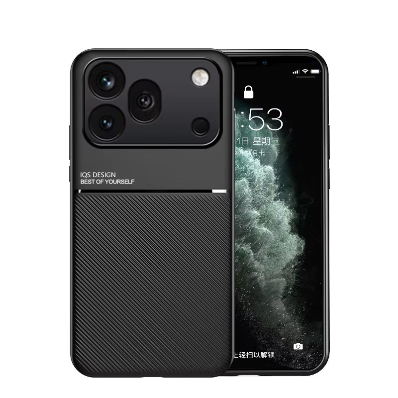 Minimalistische Schutzhülle mit Carbonfaser-Textur und magnetischem Autohalter für Honor in Rot - Bild 3