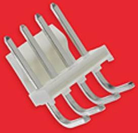 Molex Einbau-Stiftleiste Standard 26615050 in Weiß mit Goldkontakten - Bild 1