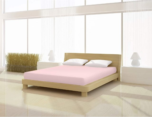 Mr. Sandman Topper Spannbetttuch de luxe Pink, B/T: 180 x 200 cm - Bild 1