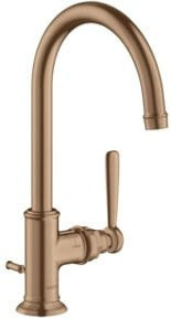 Hansgrohe Axor Montreux Einhebelmischer für das Waschbecken in Gold mit schwenkbarem Auslauf und Pop-up-Abfluss - Bild 1