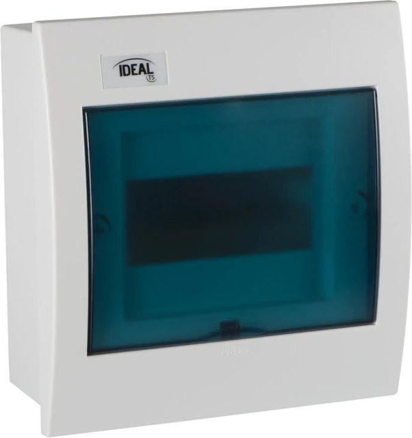 Kanlux Verteilerkasten Unterputz KDB-F06T aus ABS in Weiß und Blau mit 6 Modulen, B/H/T: 21,0 x 33,0 x 10,2 cm - Bild 1
