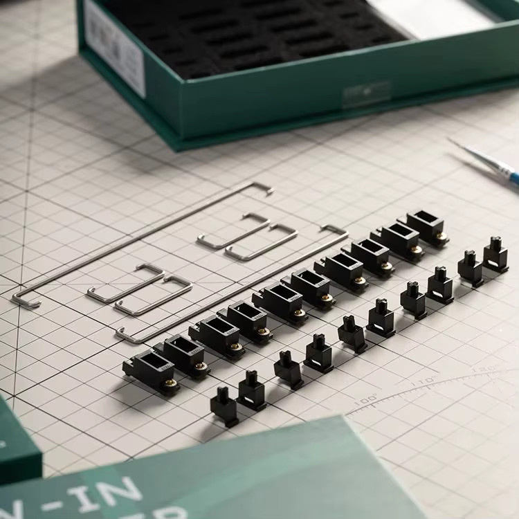 TYPEPLUS X YIKB PCB-Schraubstabilisatoren für mechanische Tastaturen in Schwarz für 60 % und 80 % Layouts mit 7U-Leertaste - Bild 2