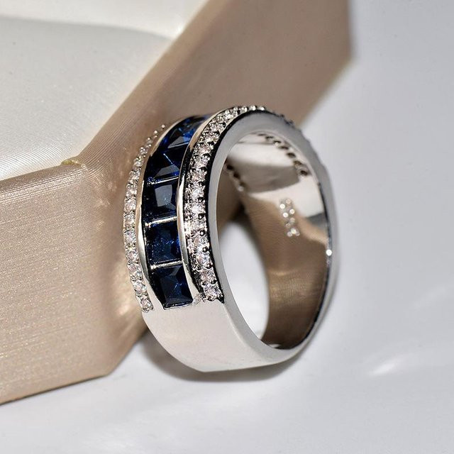 Wucifang Jewelry Ring 925 Silber, Zirkonia, Damen - Bild 1